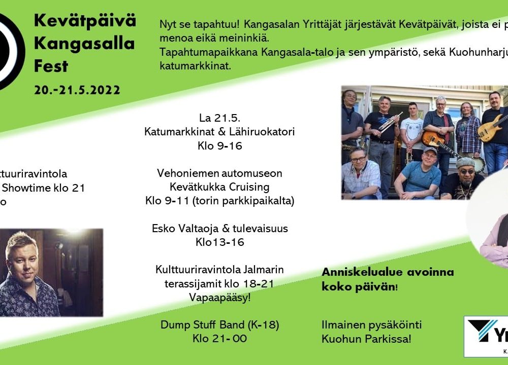 Kevätpäivä Kangasalla Fest:in pääpäivänä 21.5.2022 Kimmo Pyykkö -taidemuseon näyttelyihin on vapaa pääsy koko päivän klo 11-17 ajan!