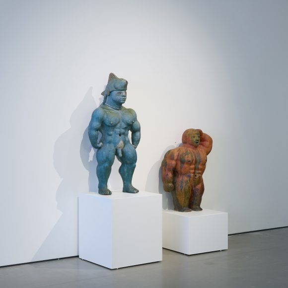 Interiööri Teemu Luodon monet kasvot -näyttelystä. Kuva: Jussi Koivunen