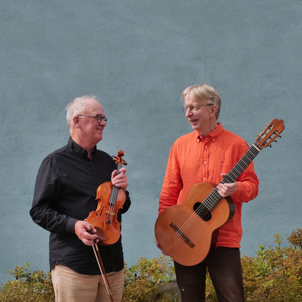 Viulisti Erkki Palola ja kitaristi Janne Lehtinen tarjoavat Paganinin, Palolan ja Piazzollan kamarimusiikkia Kimmo Pyykkö -taidemuseossa 5.8.2026.