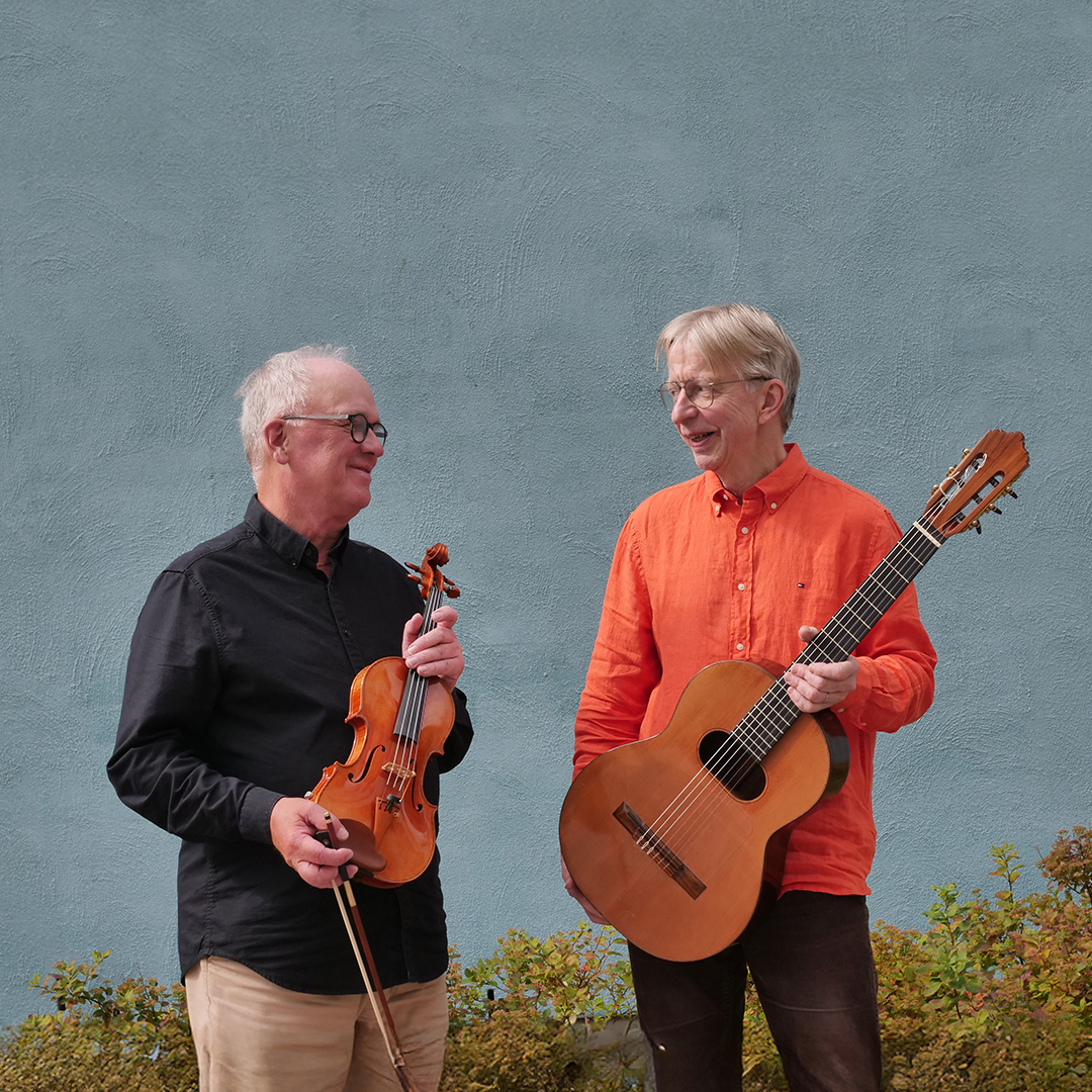 Viulisti Erkki Palola ja kitaristi Janne Lehtinen tarjoavat Paganinin, Palolan ja Piazzollan kamarimusiikkia Kimmo Pyykkö -taidemuseossa 5.8.2026.